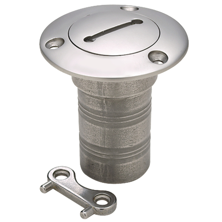 SEACHOICE Stainless Steel Diesel Deck Fill With Cap For 1-1/2"Hose 32261
